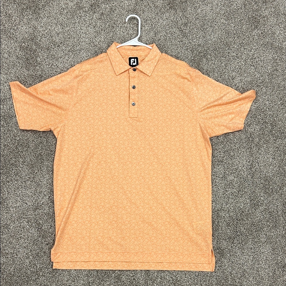 FootJoy Men's Light Orange Polo Shirt